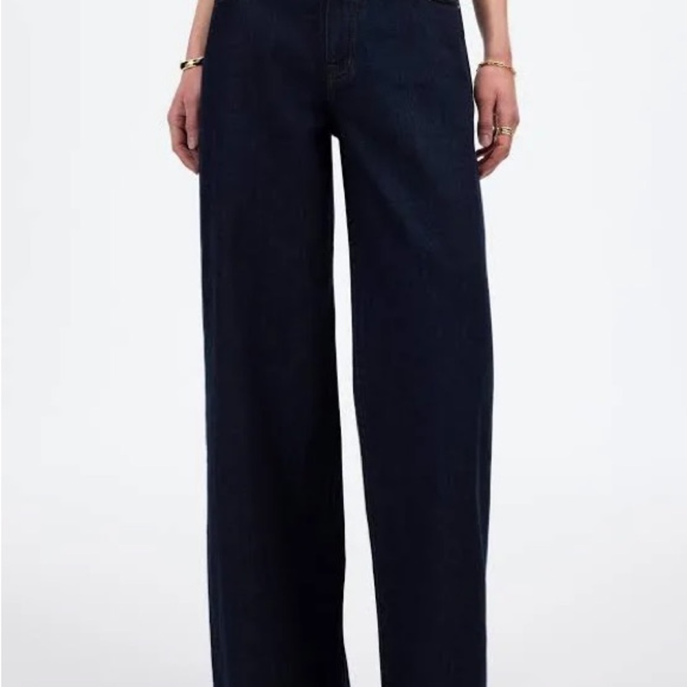 Classic dark wash Women's wide leg Jeans